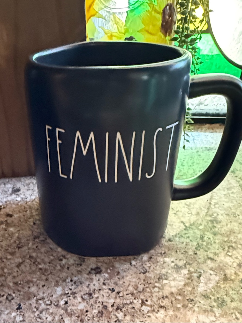 Rae Dunn “FEMINIST” Black Coffee Mug | Artisan Collection By Magenta